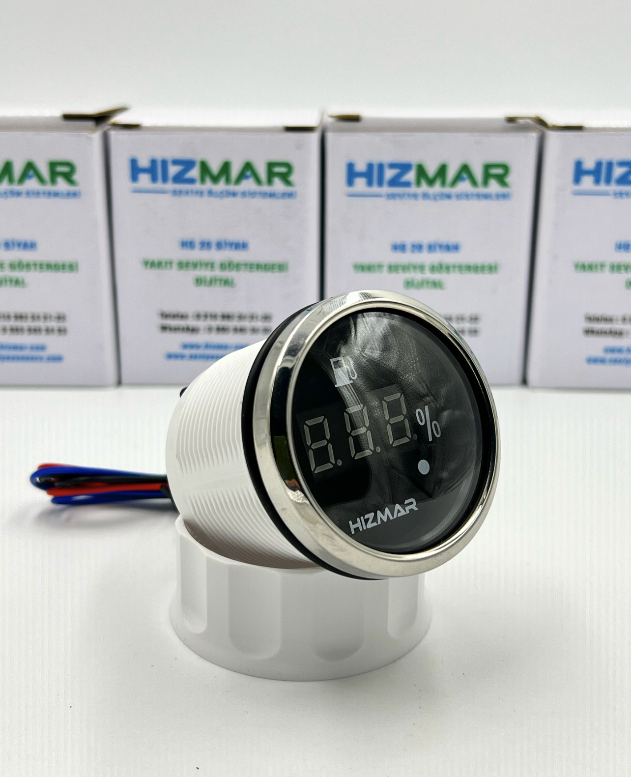 Siyah Dijital Yakıt Seviye Göstergesi