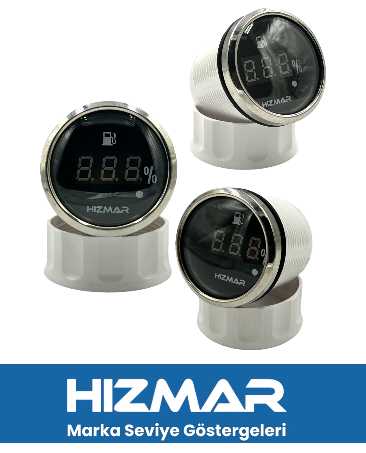 Siyah Dijital Yakıt Seviye Göstergesi