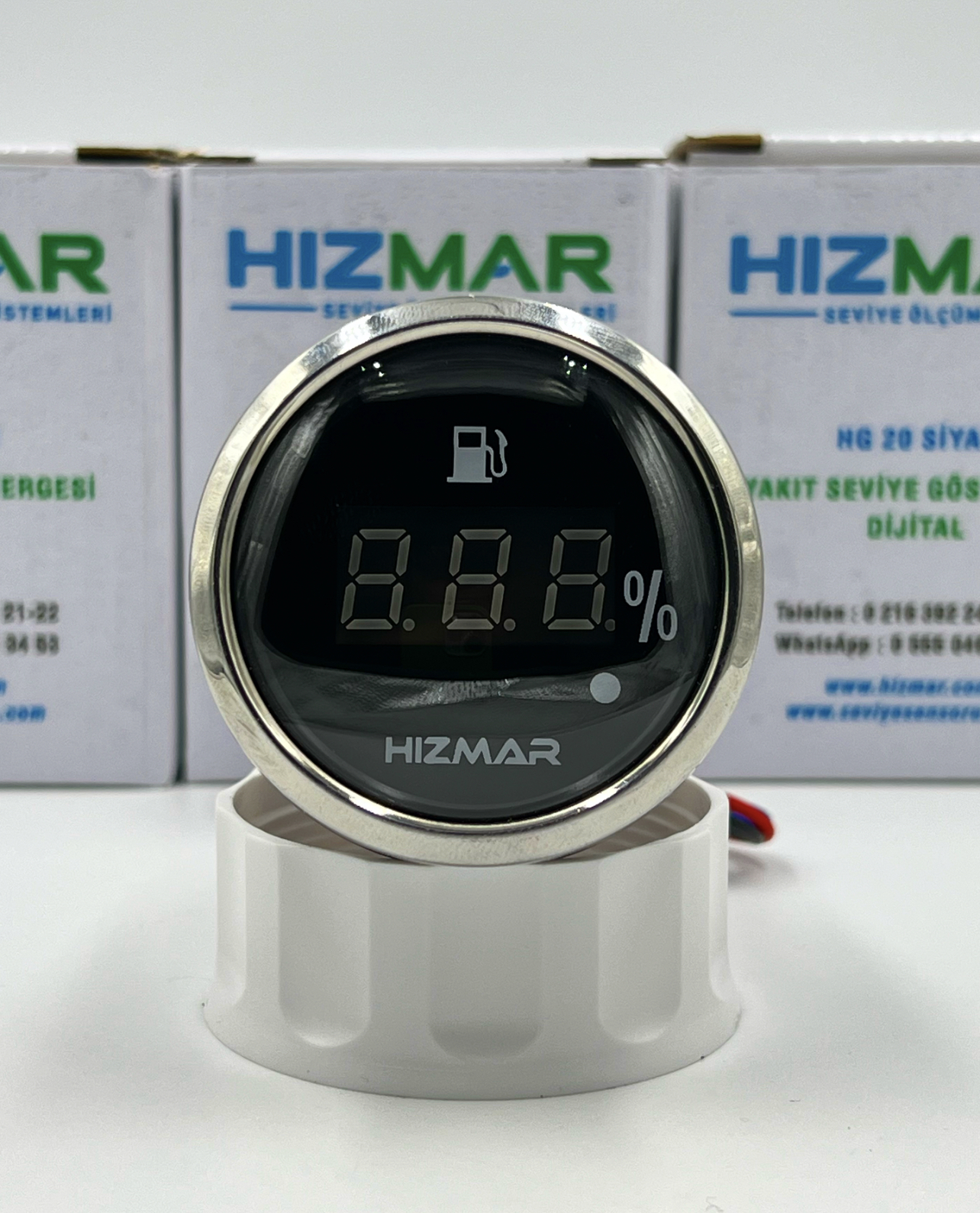 Siyah Dijital Yakıt Seviye Göstergesi