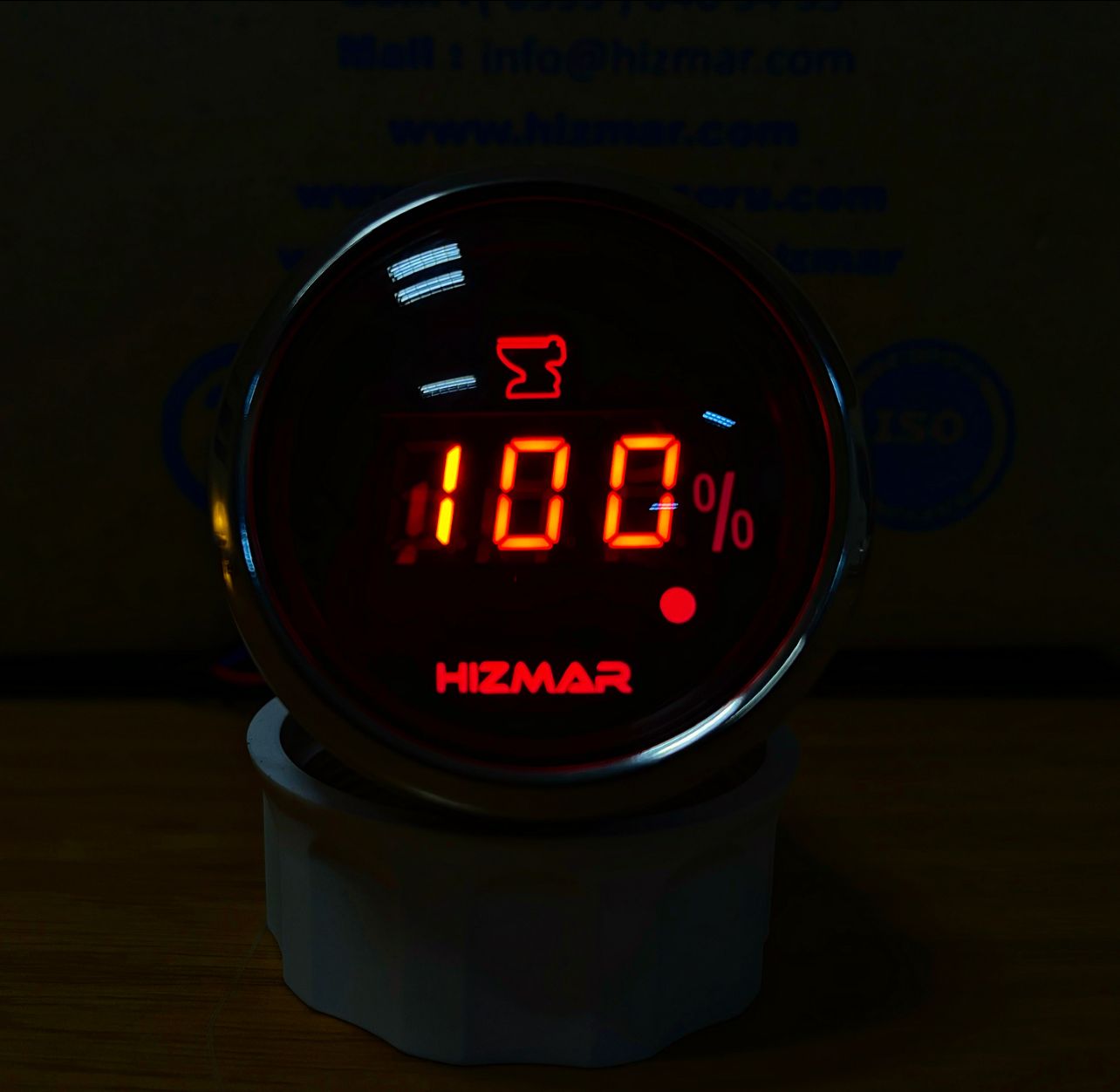 Siyah Dijital Atık Seviye Göstergesi 