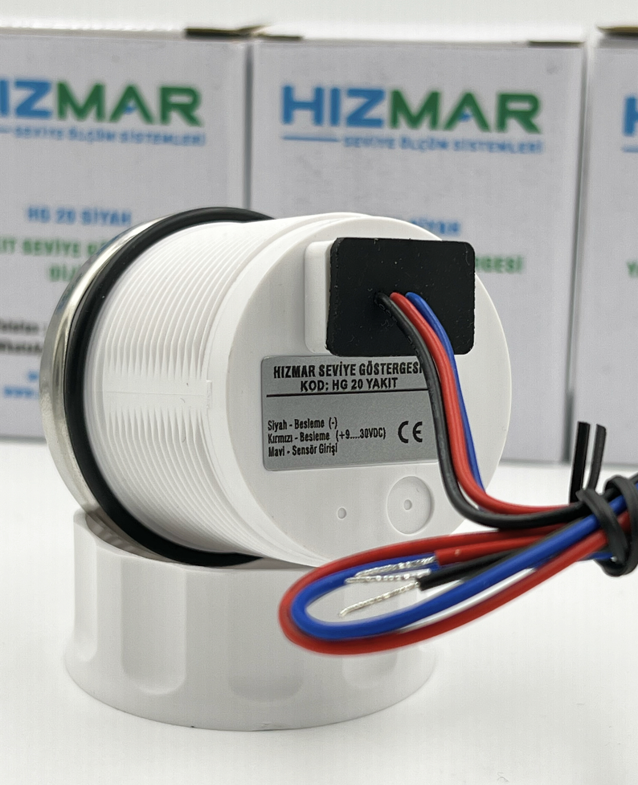 Siyah Dijital Yakıt Seviye Göstergesi