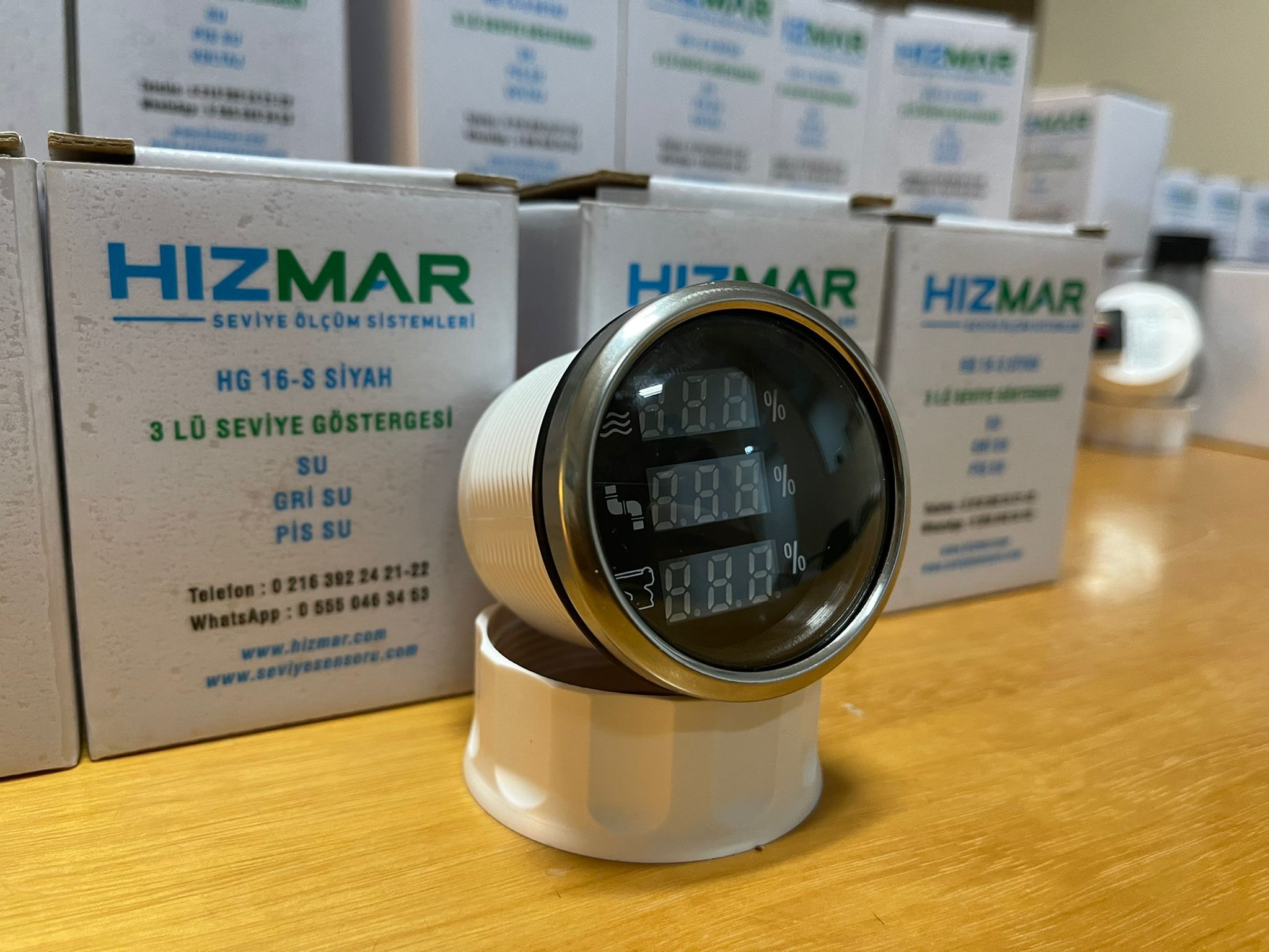 3 lü Özel Tasarım Karavan Tekne Seviye Göstergesi