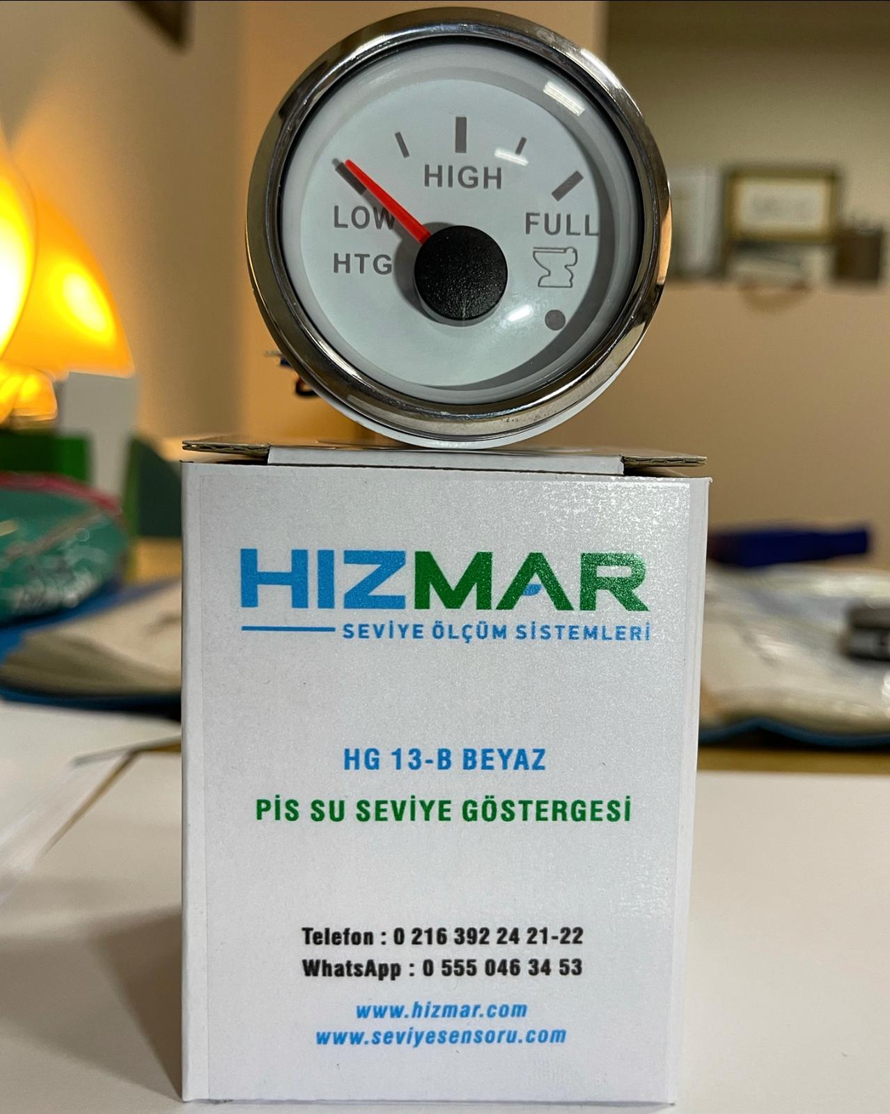 Beyaz İbreli Pis Su Seviye Göstergesi 