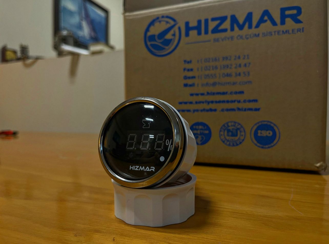 Siyah Dijital Atık Seviye Göstergesi 