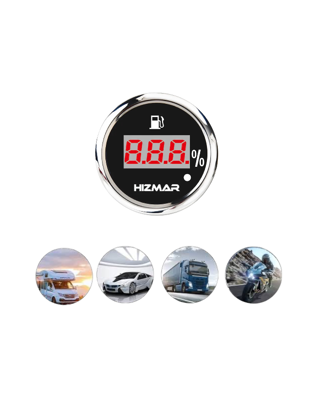 Siyah Dijital Yakıt Seviye Göstergesi