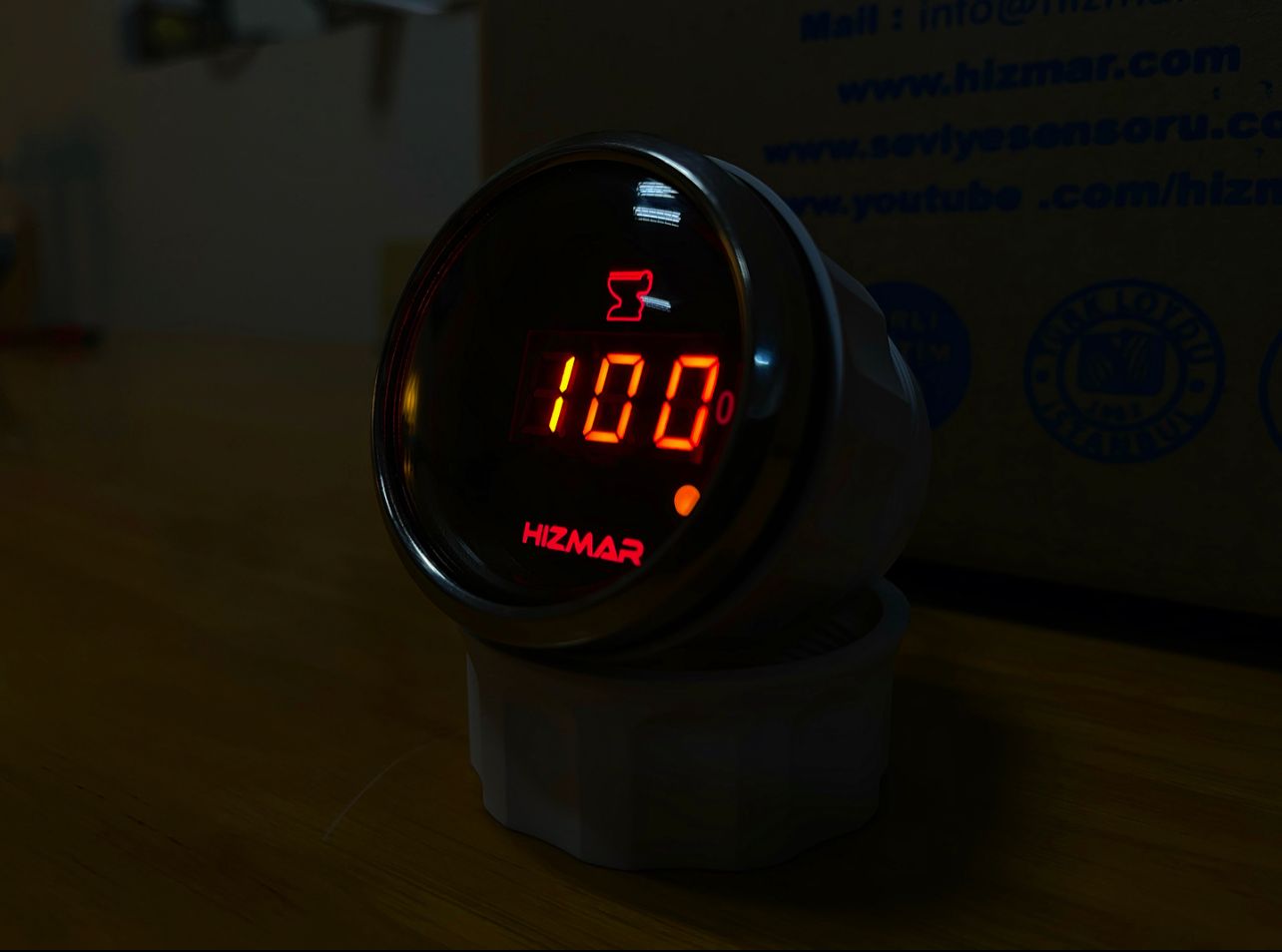 Siyah Dijital Atık Seviye Göstergesi 